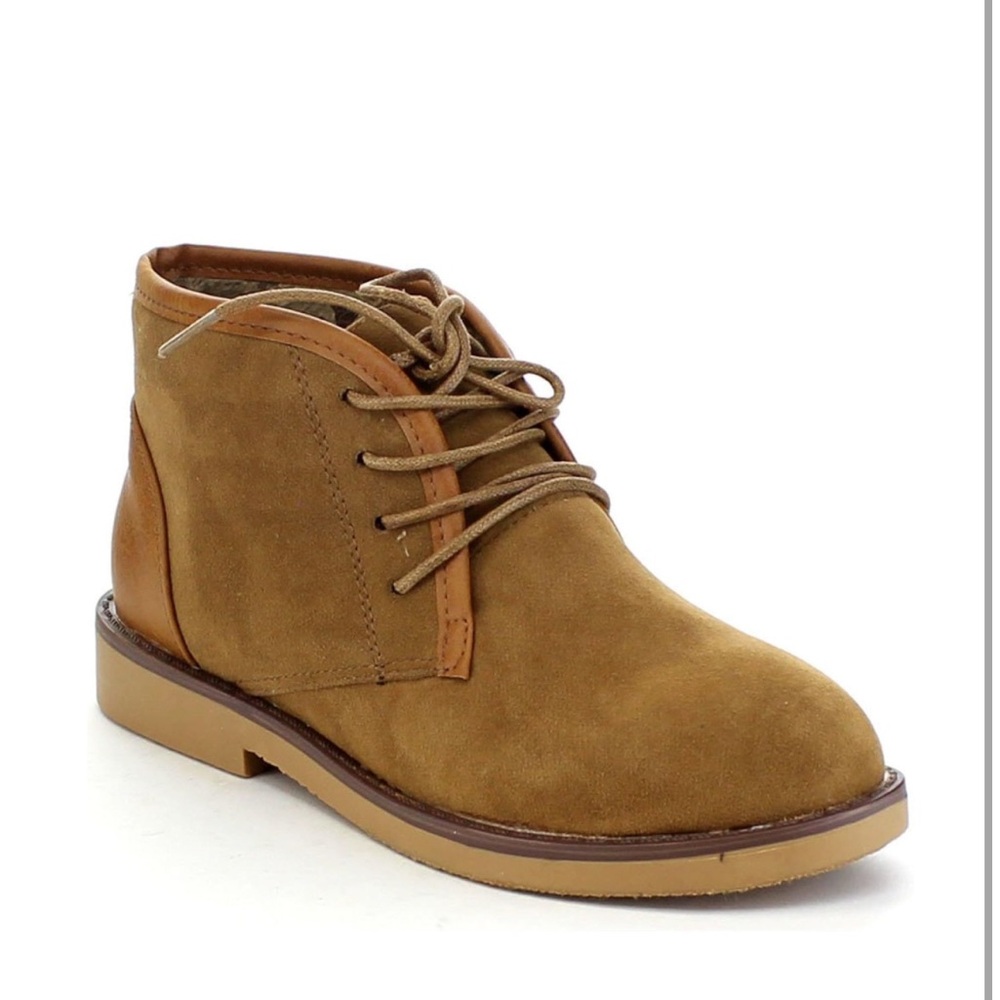 Bella Marie Marcy Women's Soft Lace Up Chukka Boots, Color: Tan, Size 7 & 7.5 US
